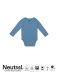 Babybody med lange ermer dusty indigo