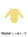 Babybody med lange ermer dusty yellow