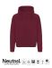 Unisex Hettejakke med skjult glidelås bordeaux