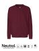 Unisex Sweatshirtjakke bordeaux