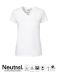 Dame T-skjorte V-neck white