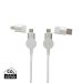 Oakland RCS resirkulert plast 6-i-1 hurtigladende 45W kabel hvit