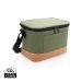Two tone kjølebag med detaljer i kork Grønn