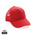 Impact AWARE™ trucker-caps 5 panel resirk. bomull 190 gram rød