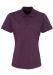 Ladies Coolchecker Pique Aubergine