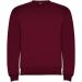 Clasica unisex collegegenser rund hals garnet