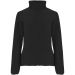 Artic fleecejakke med hel glidelås for dame Solid svart