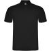 Austral unisex kortermet polo Solid svart