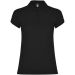 Star kortermet polo for dame Solid svart