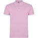 Star kortermet polo for herre Lys rosa