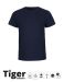 Barn Tiger Cotton T-skjorte navy