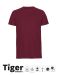 Unisex Tiger Cotton T-shirt bordeaux