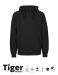Unisex Tiger Cotton Hoodie black