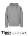 Unisex Tiger Cotton Hoodie sport grey