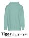 Tiger Cotton Oversized Hoodie dusty mint