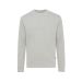 IQONIQ Denali unfarget crew neck i resirkulert bomull lys grå