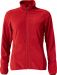 Basic Micro Fleece Jacket Women Red