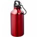 Oregon 400 ml aluminiumsflaske med karabinkrok Rød