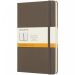 Classic L notatbok med stivt omslag – linjert Jordbrun