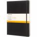 Moleskine Classic XL notatbok med stivt omslag – linjert Solid svart