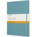 Moleskine Classic XL notatbok med mykt omslag – linjert Reef blå