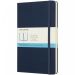 Moleskine Classic L notatbok med stivt omslag – stiplet Safirblå