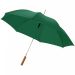 Lisa 23" automatisk paraply med trehåndtak Grønn
