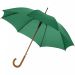 Kyle 23" automatisk paraply med treskaft og -håndtak Grønn