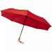 Bo 21" fold. resirkulert PET-paraply med automatisk åpning/lukking Rød