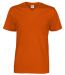 T-Shirt V-Neck Man Orange
