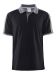 Noble Polo Pique Shirt M Black/Dk Grey Melange