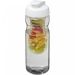 H2O Active® Base 650 ml sportsflaske og infuser med flipp lokk Transparent Transparent