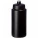 Baseline® Plus-grep 500 ml sportsflaske med sportslokk Solid svart