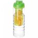 H2O Active® Treble 750 ml flaske med flipp lokk og infuser Transparent Transparent