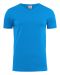 Heavy V-neck T-shirt Ocean Blue