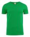 Heavy V-neck T-shirt Fresh Green