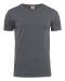 Heavy V-neck T-shirt Steel Grey
