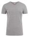 Heavy V-neck T-shirt Grey Melange