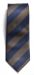 JH&F Tie Regimental Stripe One Size Navy/Brown