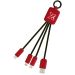 SCX.design C15 quatro lysende kabel Mid red