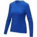 Ponoka langermet økologisk t-skjorte for kvinner Blå