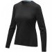 Ponoka langermet økologisk t-skjorte for kvinner Solid svart