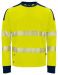 6108 Sweatshirt EN ISO 20471 Kl 3/2 Yellow/Navy