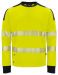 6108 Sweatshirt EN ISO 20471 Kl 3/2 Yellow/Black