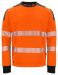 6108 Sweatshirt EN ISO 20471 Kl 3/2 Orange/Black