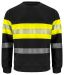 6129 Sweatshirt EN ISO 20471 Kl 1 Yellow/Black