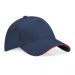 Ultimate 5 Panel Cap- Sandwich French Navy/Classic Red