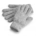 Cosy Ribbed Cuff Gloves Grey Marl