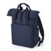 Recycled Twin Handle RollTop Laptop Backpack One Size Navy Dusk