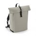 Matte PU Roll-Top Backpack Clay